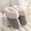 Unisex Suede Cotton Slippers: Warm Furry Indoor Footwear for Autumn & Winter