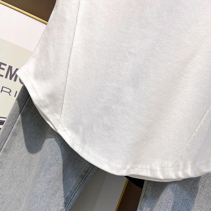 Women's American Cotton Slim Fit Round Neck Short Sleeve T-Shirt – Trendy Summer Essential