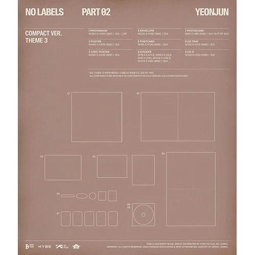 VORBESTELLUNG TXT YEONJUN NO LABELS TEIL 02 2. Mini-Album KOMPAKT-Version VERSiegelte CD