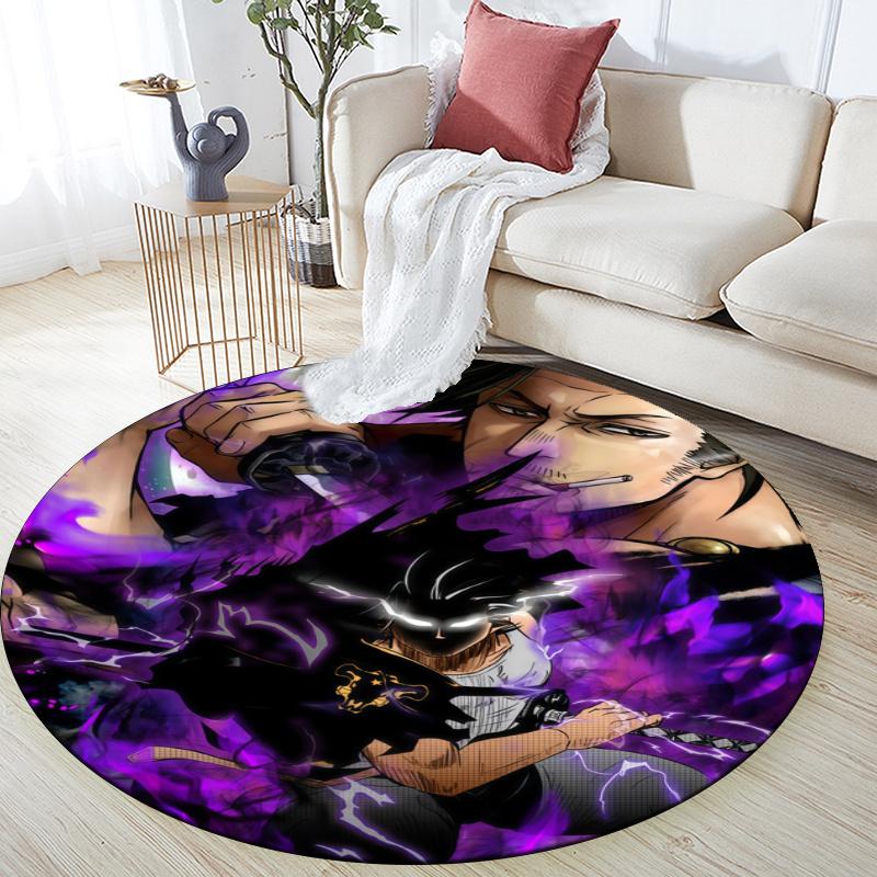 Yami Sukehiro pattern round rug,Carpet Rug for Living Room Bedroom Playroom ,Non-slip Floor Mat,Holiday Gifts and Birthday Gifts.