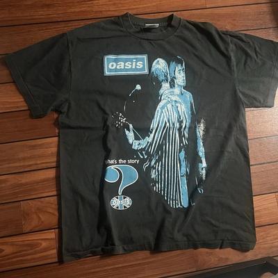 Vintage Style Oasis T-Shirt, What’s the Story 90s Tour Nachdruck Unisex Tee S-4XL Unisex T-Shirt