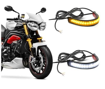 DRL FLEX LED denní svícení + dynamické ukazatele motocyklu, 12V