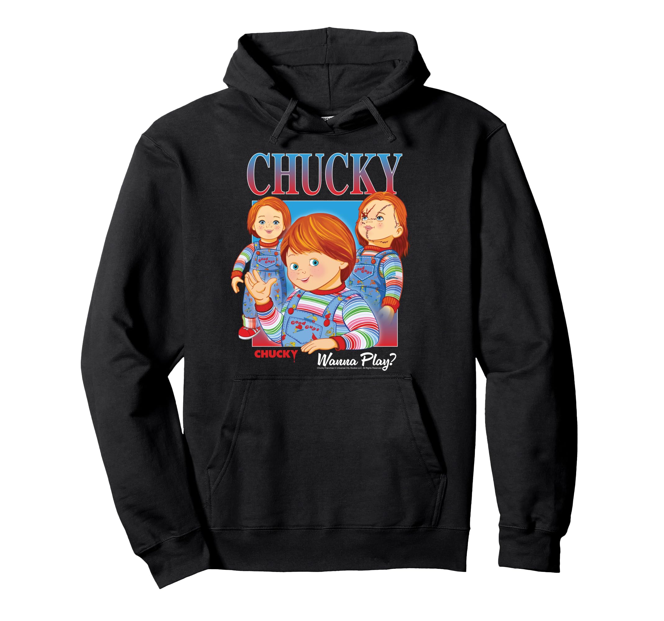 

Chucky Wanna Play Vintage Hoodie чёрный