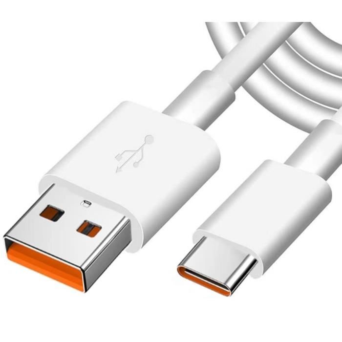 Câble USB C - JAANOO - Lot de 2 - 1 M - Chargeur rapide - Compatible Samsung et Huawei