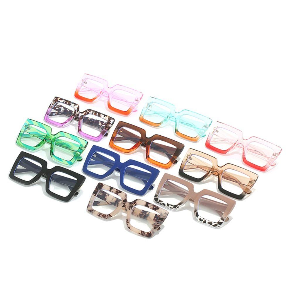 Oversized Anti-Blue Light Glasses Colorful Computer Eyewear Fashion Female Eyeglasses  for Women