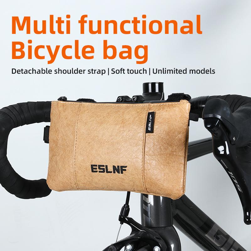ESLNF Eco-friendly Cycling Pouch Riding Bicycle Handlebar Bags Mountain Road Bike Purse Crossbody Bag