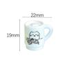 4pcs Cartoon Puppy Coffee Cups Miniatures, Doll Food Props Accessories, Micro Landscape DIY Craft Decoration