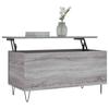 VidaXL Coffee Table Sonoma Grey 90x44.5x45 Cm Engineered Wood 830978