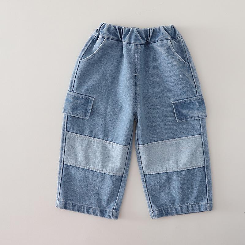Set di tre pezzi alla moda in denim con cappuccio per bambini: Elegante Outfit Primavera/Autunno per Neonati Maschi 2026