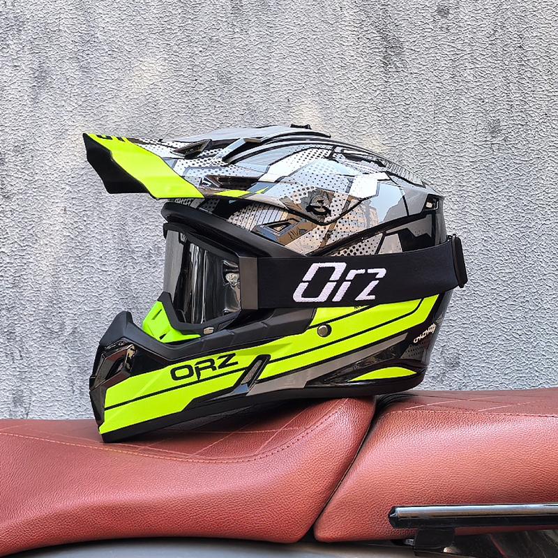 ORZ new off-road helmet motorcycle mountain descent helmet
