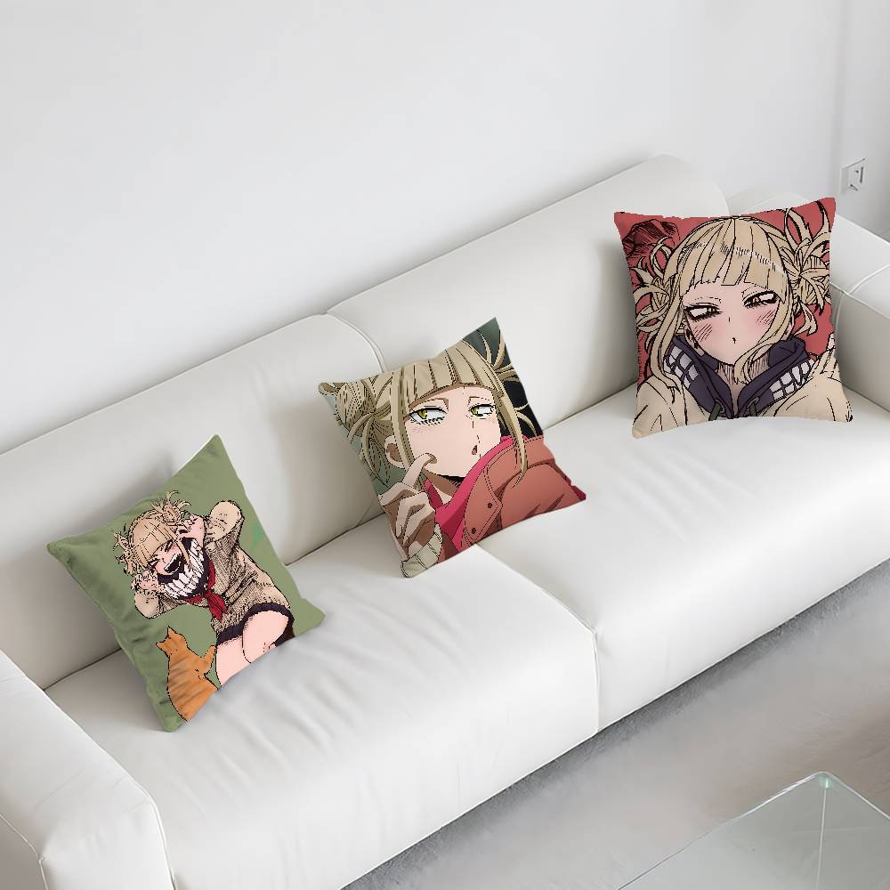 Cute Anime-Himiko TogaS Customizable Square Pillowcases, Stylish And Soft, Perfect For Beds, Cars, And Sofas.