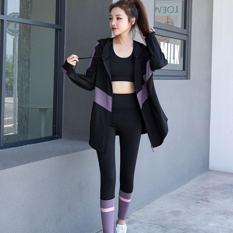Women's Quick-Dry Long-Sleeve Sports Jacket and Yoga Set - Autumn/Winter Casual Fit