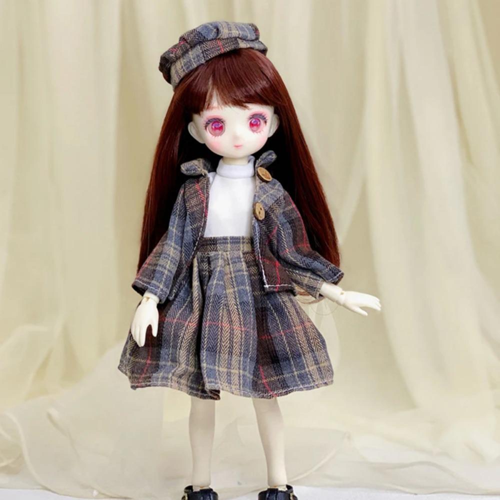 Fashion 1/6 Bjd Doll Clothes Accessories Princess Dress 30cm Doll Clothes Suit Loli Dress Up Skirt Girls Kids Doll Toy Gift