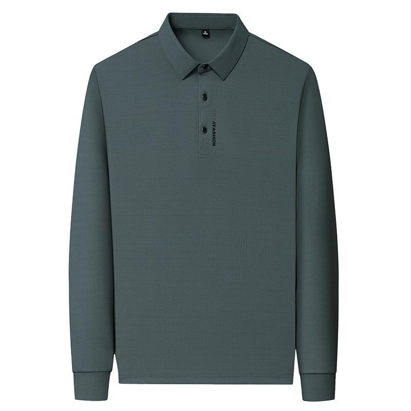 Men's Polo Shirt Long Sleeve Premium Lapel Casual Boutique Men's T-Shirt Men's Versatile Clothes