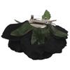 Rosenblüten-Haarspange, Tänzerbrosche, 5er-Pack, Schwarz