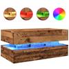 VidaXL Coffee Table with LED Lights Old Wood 90x50x40 Cm, Side Table, Living Room Table, Side Table, End Table 857718