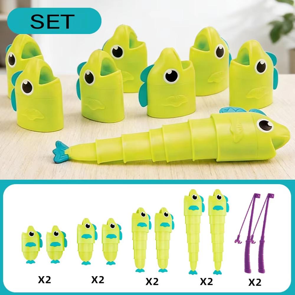 

Fishing Master Board Game Fishing Battle Game Extendable Table Toy For Kids Children Family Interactive Skill Competition Play світло-зелений колір