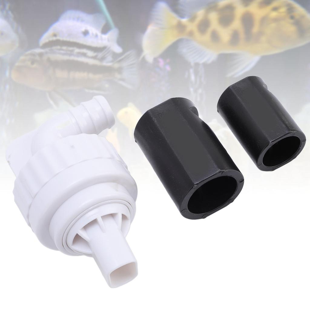 Aquarium Water Outlet Connector Set Plastic Noise Reduction Prevent Backflow Water Outlet Pipe Hose Adapter Set