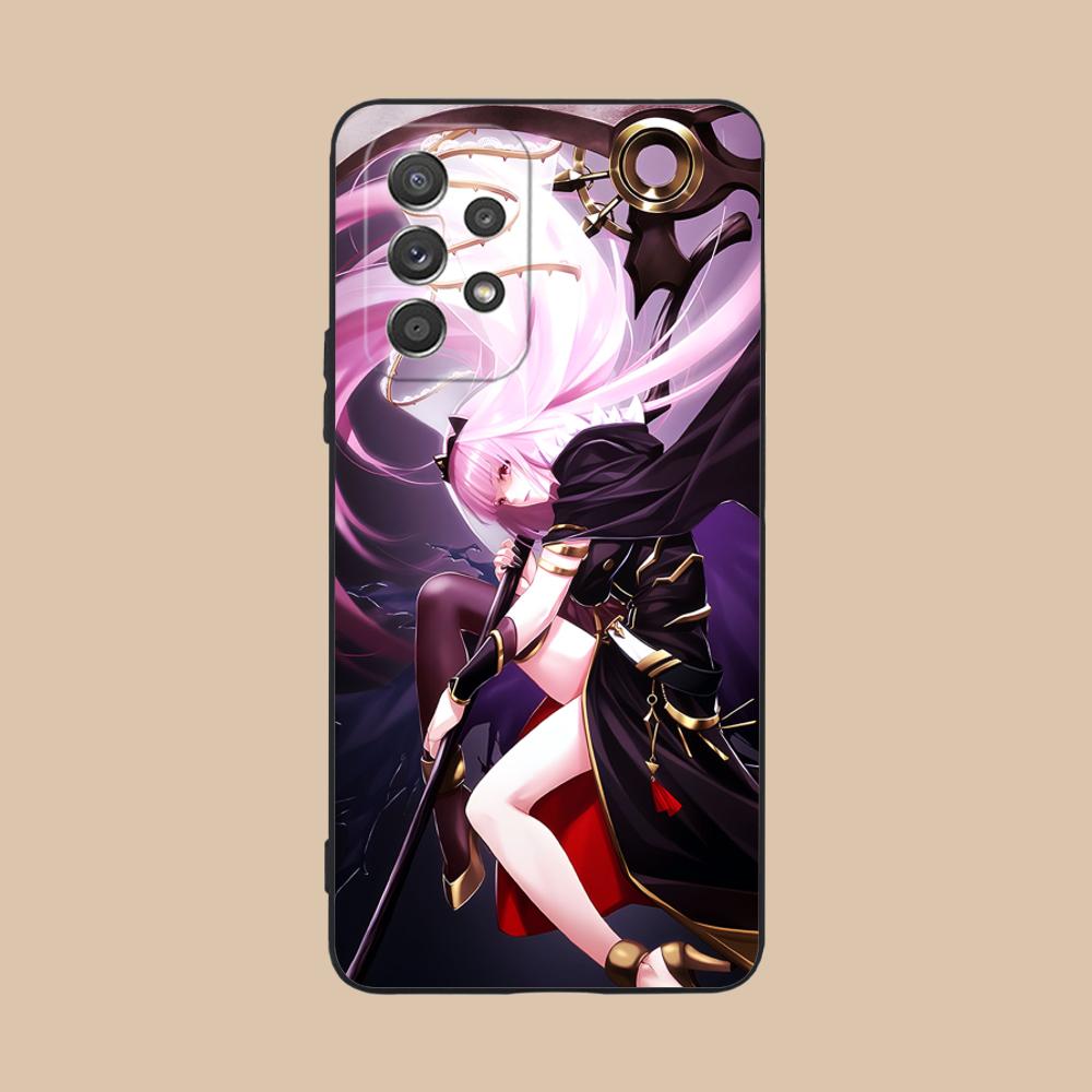 Holo Mori Calliope Matte TPU Mobile Phone Case for Samsung Galaxy A56 55 54 53 52 51 36 35 34 23 16 15 5G Colorful Cover
