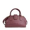 New Handheld Cloud Woven Bag With Advanced Texture Boston Single Shoulder Magnetic Buckle Crossbody Bag For Women