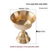 Brass Dual-Use Buddha Offering Candle Holder Lamp