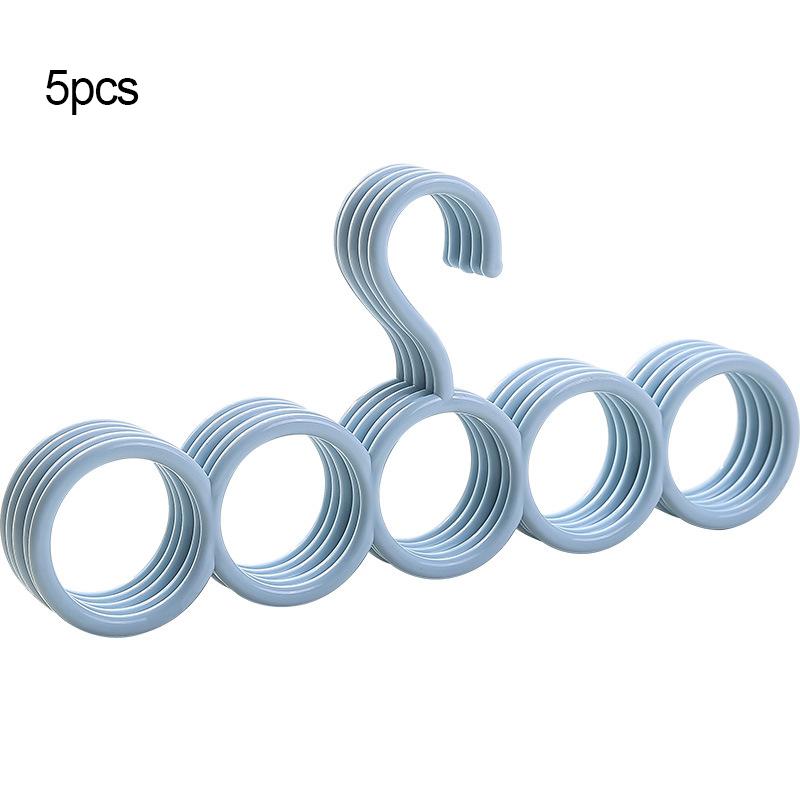 2/5/10/20pcs-Plastic Solid Pants Hanger Multifunctional Hanger Pants Hanger Scarf Storage Hange