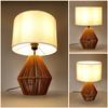 Table night lamp, white shade, Boho style, 1xE27, 50cm