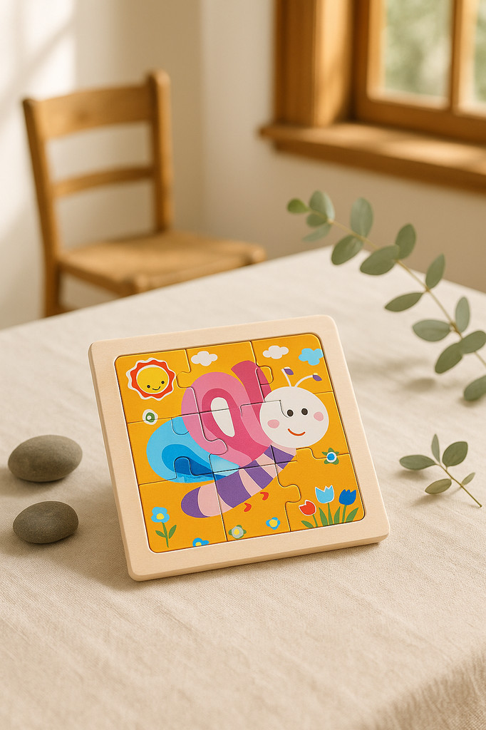 Kids Funny Cartoons Puzzle Toy Jigsaw Wooden Educational Study