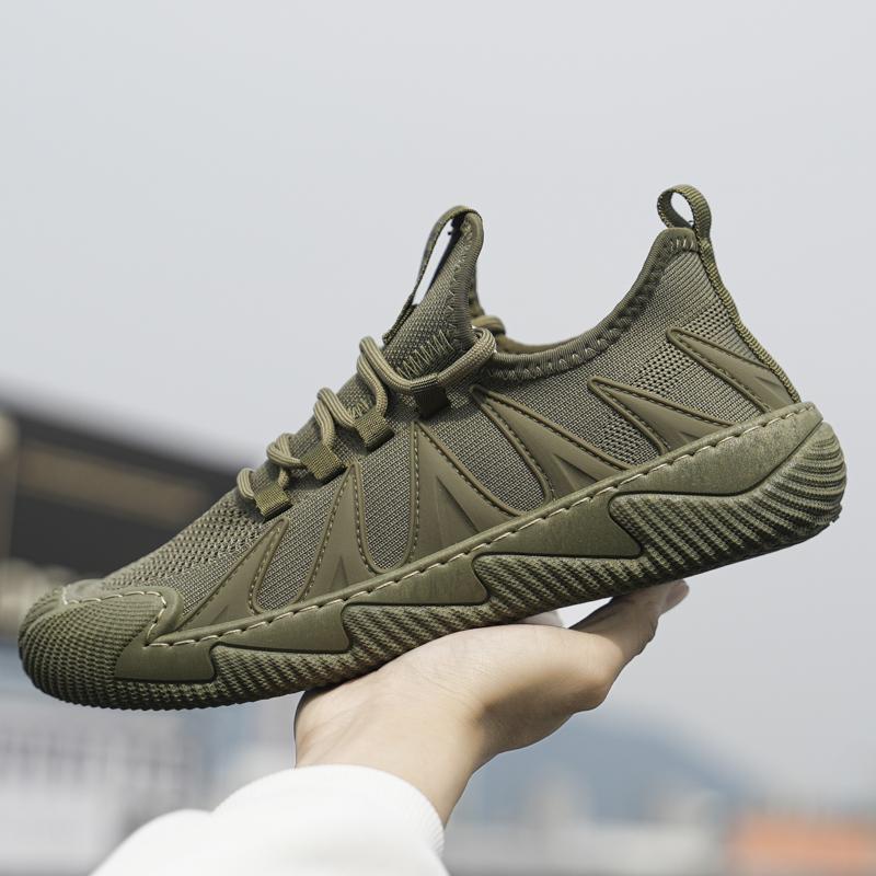 Мужская повседневная сетчатая обувь, легкие и мягкие дышащие вулканизированные туфли для бега, спортивные модные высокие кроссовки 2023 39