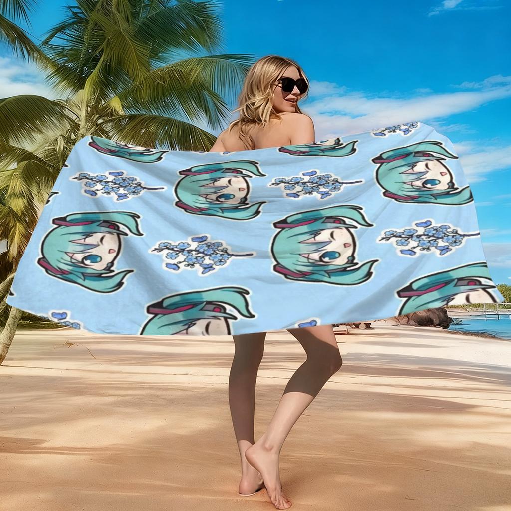 Cartoon Beach Towel Quick-drying Super Absorbent M-MikueS-ES Towel Suitable for Beach Vacation Pool Gym Summer Gift for Friends