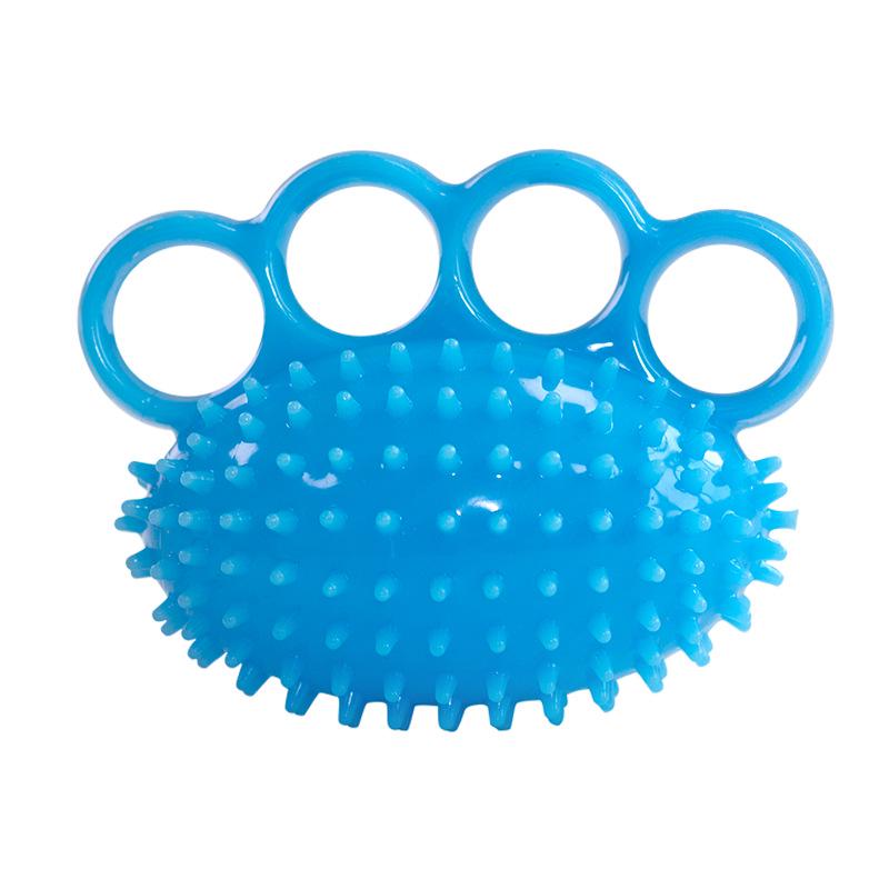 Silicone Four-Finger Hedgehog Hand Grip Massage & Strength Training Ball
