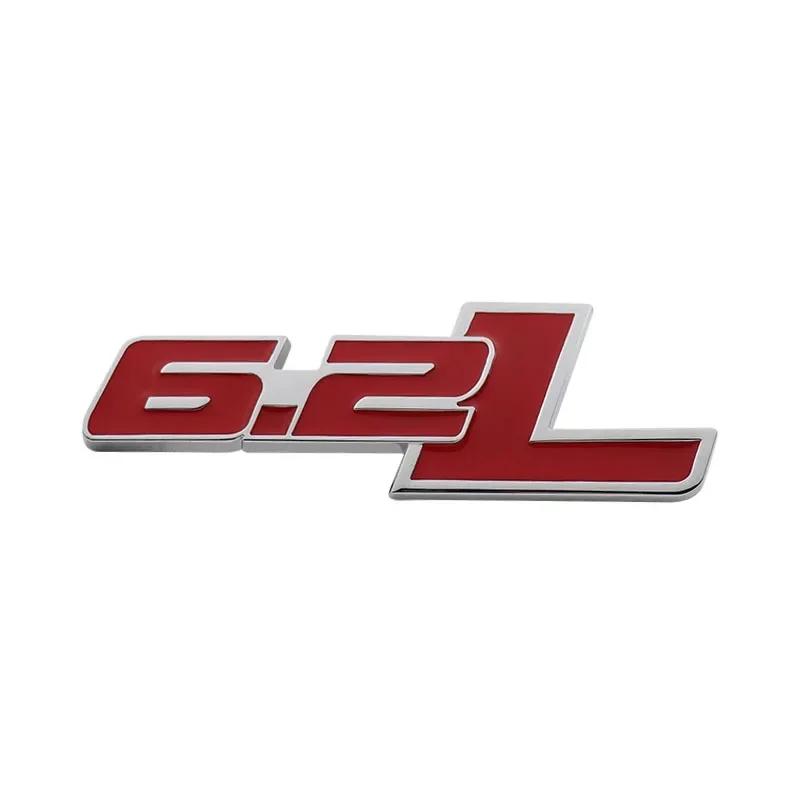 

3D Premium 6.2 L 6.2L car Hood Fender trunk Rear Bonnet Nameplate Decal Emblem Badge Sticker