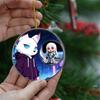 Dynamic Electronic Badge Anime Merchandise Digital Display Badge with Touch Control for Uploading Photos GIFs and Videos