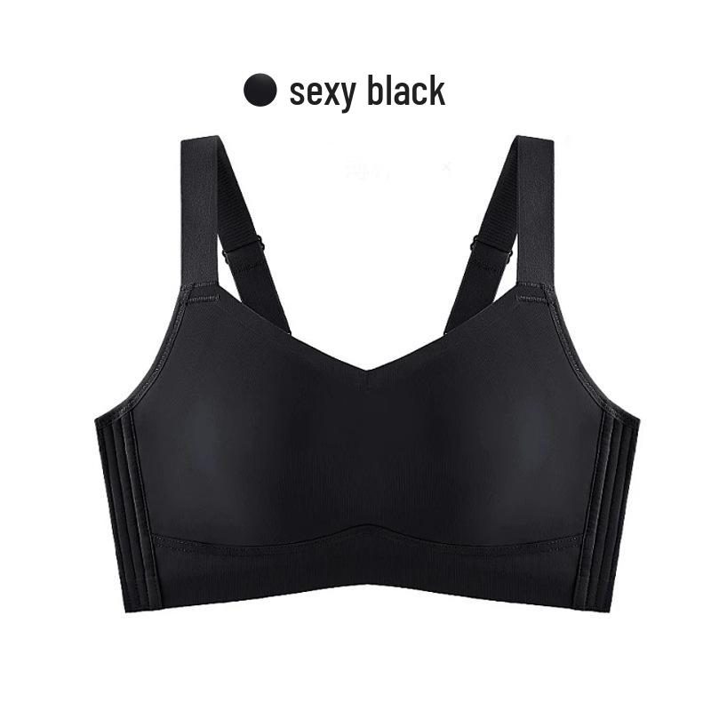 Seamless Underwire-Free Shaping Side-Support Bra for Large Busts