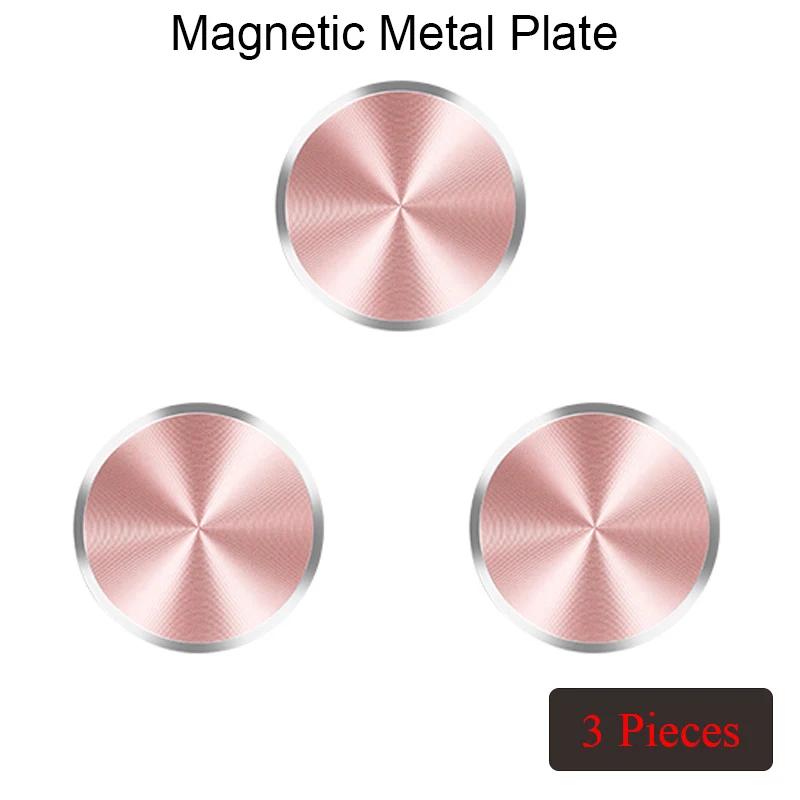 Magnetic Disk Phone Stand Magnet Metal Plate for Magsafe Car Cellphone Holder Iron Sheet in Car Support Plates for iPhone Xiaomi