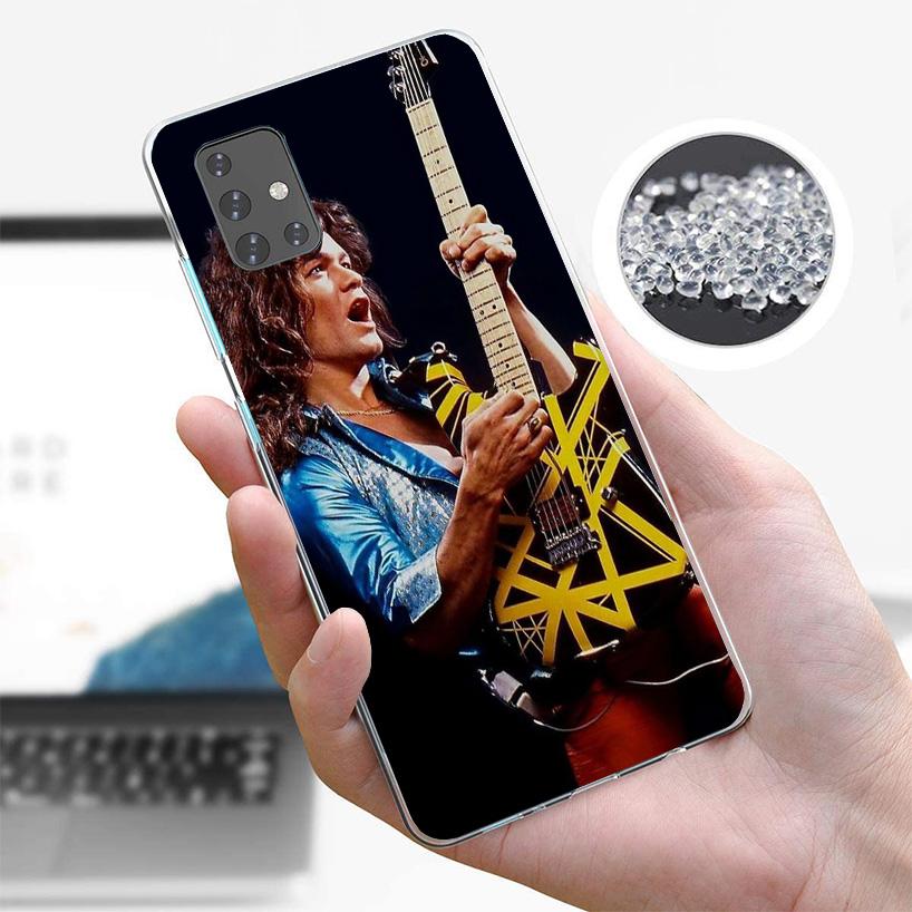 Eddie Van Halen Graphic Guitar Phone Case For Samsung Galaxy A52 A32 A22 A12 A51 A31 A50S A30S A20S A10S Note 20 Ultra 10 Plus S