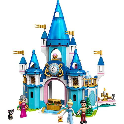 LEGO Disney Princess Cinderella and Prince Charming's Wonderful Castle Toy Present Birthday Block Educational Christmas Girls Boys Children 5 Years Ol