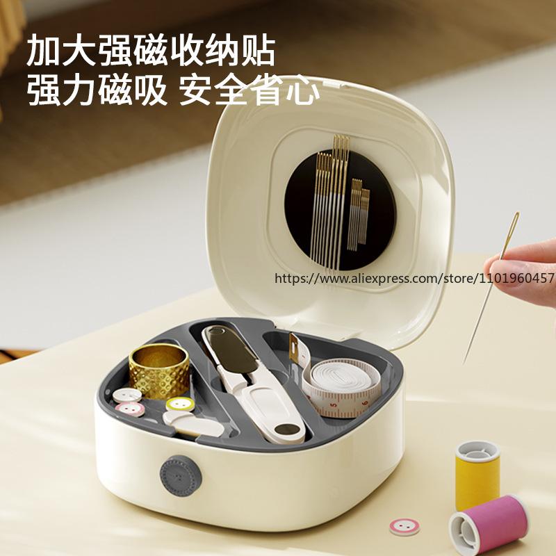 High-Quality Magnetic Sewing Kit for Home Dorm Portable Mini Sewing Set Premium Practical Storage Kit for Mending