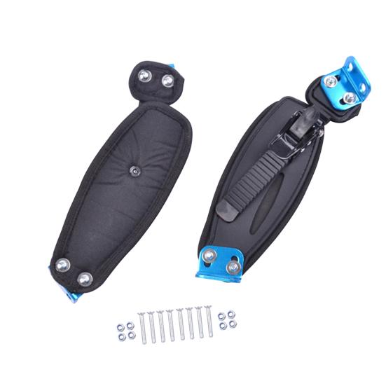 2ks držák na nohy nastavitelný horský černý univerzální skateboardový pásek pro sport