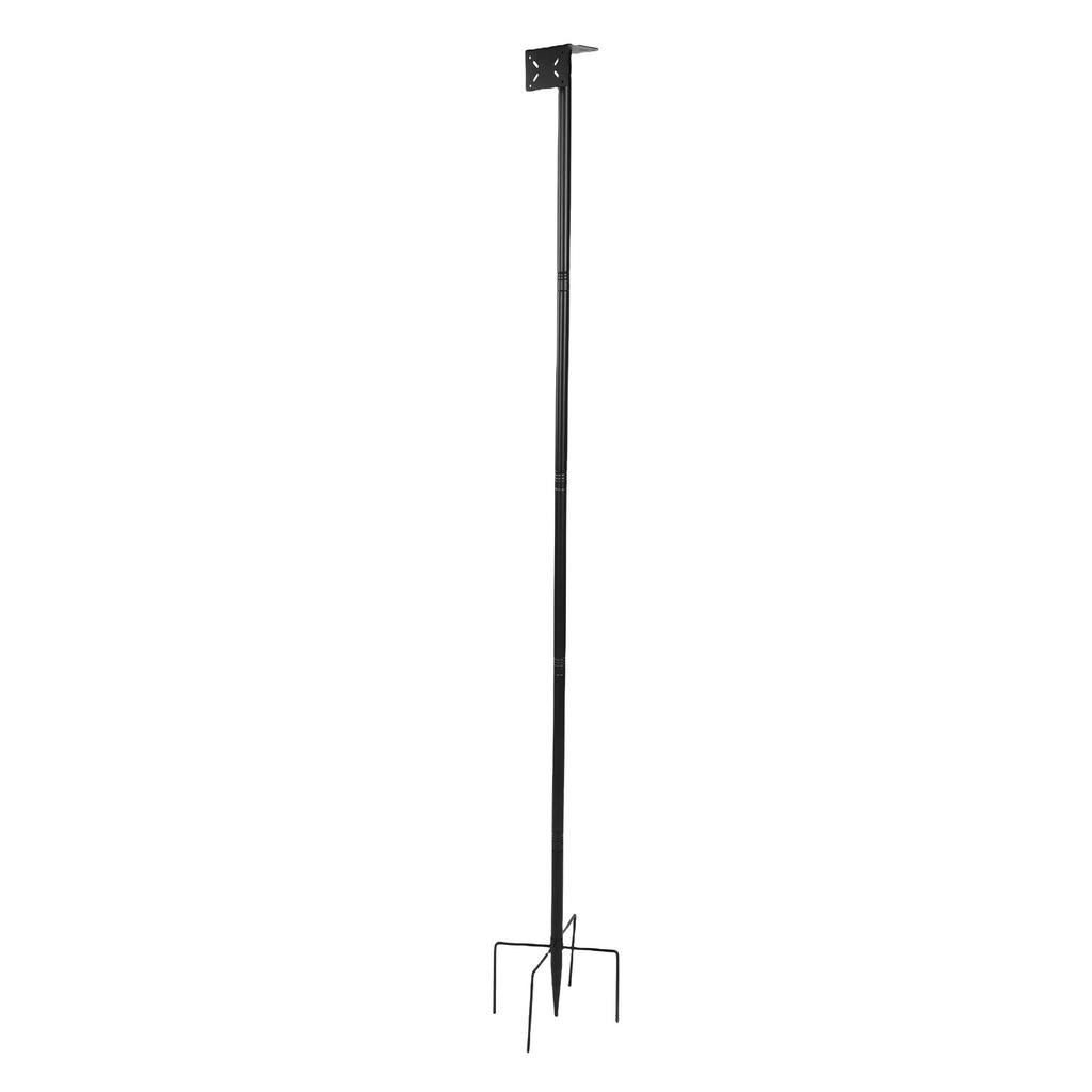 Kit Palo per Mangiatoia per Uccelli Altezza Regolabile Acciaio Robusto Supporto Palo per Mangiatoia Uccelli con Base a 5 Punte per Esterno