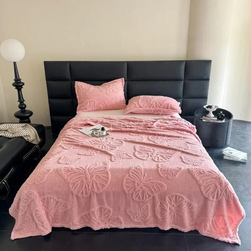 1PC Plush Blanket Summer Air Conditioning Bedding Blanket Office Sofa Nap Blankets Soft Comfortable Bed Sheets Cobijas De Camas