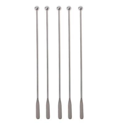 7,5 inch Metalen Drankroerders Cocktail Drank Swizzle Stick met Peddels Herbruikbaar