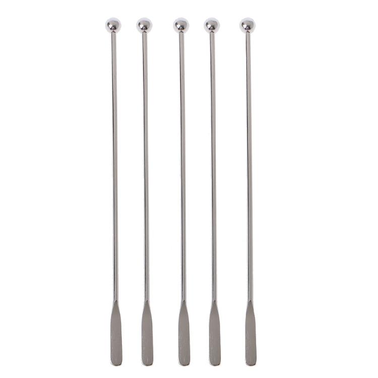 

7.5in Metal Beverage Stirrers Cocktail Drink Swizzle Stick with Paddles Reusable 1