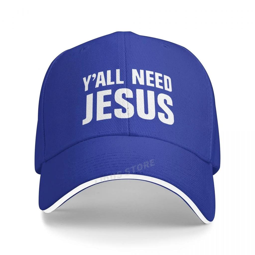 Y'all Need Jesus Letter Printed Baseball Cap Fashion Men Women Trucker Hat Casquette Snapback Gorras Boinas Hats