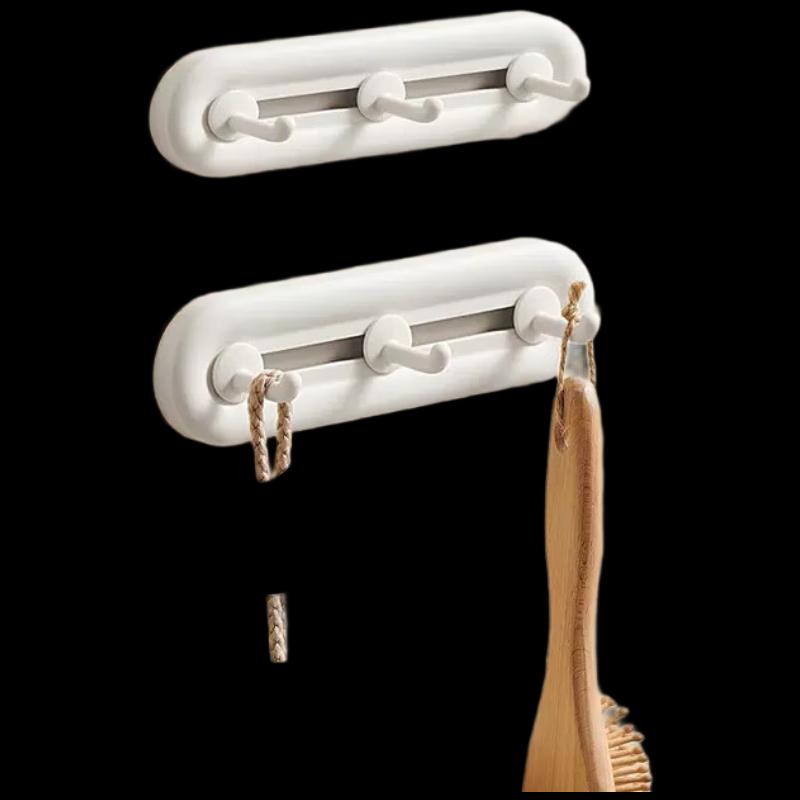 

Yikeke Slidable No-Drill 3-Hook Adhesive Hooks (2-Pack)