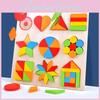 Geometric Puzzle Shape Board For Kids Early Learning Wooden Toy Educational