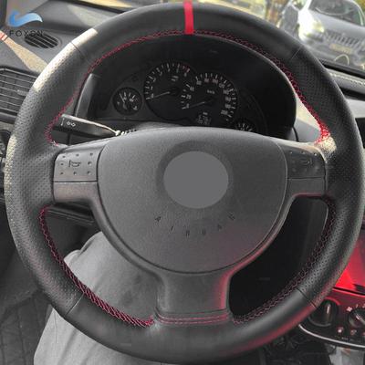 Car Accessories Steering Wheel Cover Leather Trim For Opel Vauxhall Corsa C 2001-2006 Combo C 2001-2011 Holden Tigra Tigra