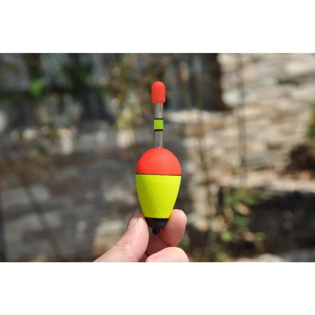 6Pcs/lot EVA Fishing Floats for Sea Fishing Bobber Large Belly Floating for Effective Bobbing Striking Rock Fishing Light Stick 260319