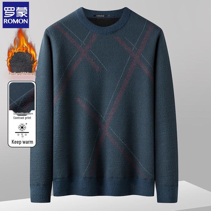 ROMON Men's Warm Knitwear & Casual T-Shirts