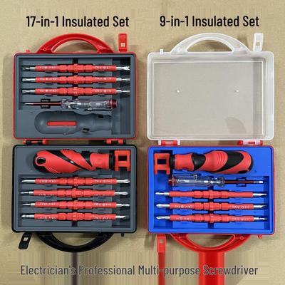 Insulated Electrician's Screwdriver Set: Flathead, Phillips, Torx Dual-Use